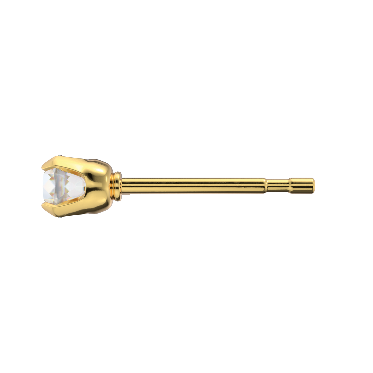 Sensitive by STUDEX® Prong Setting Cubic Zirconia Tube Cube