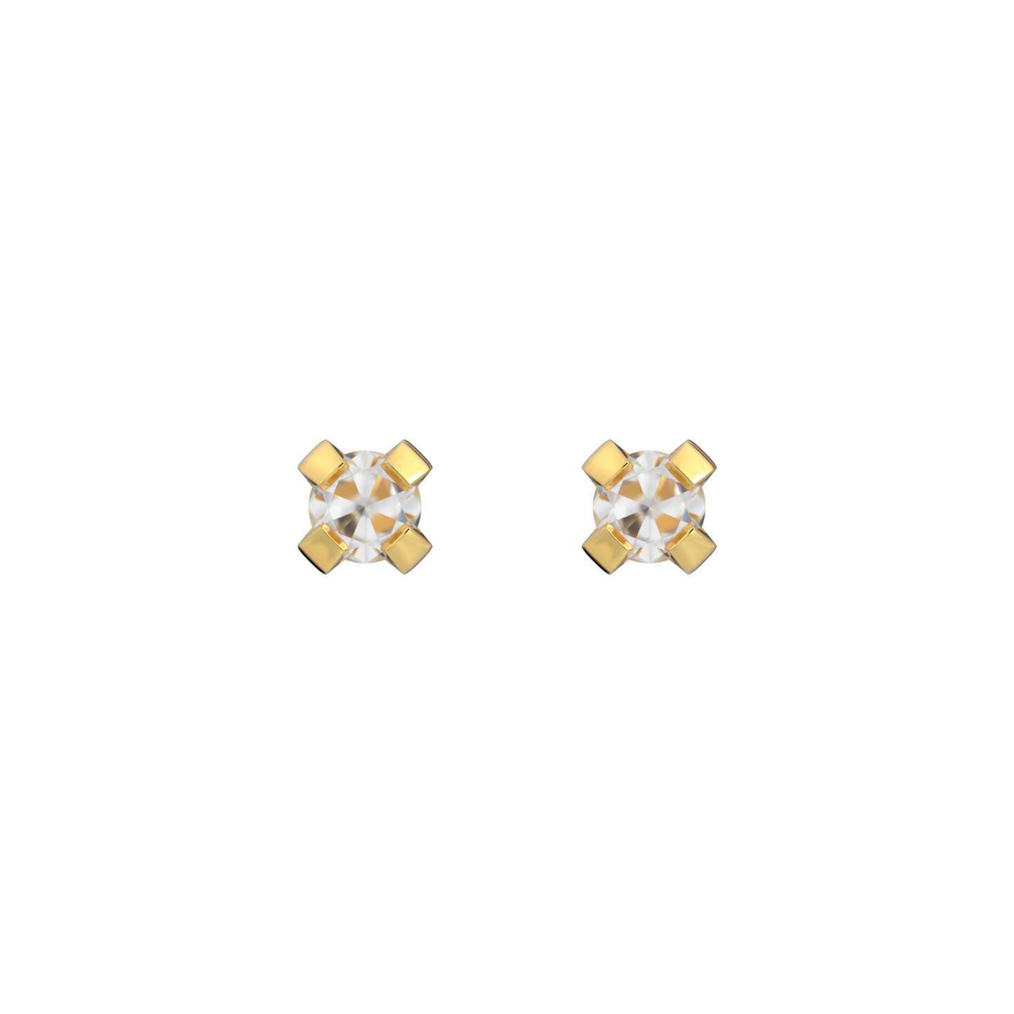 Sensitive by STUDEX® Prong Setting Cubic Zirconia Tube Cube