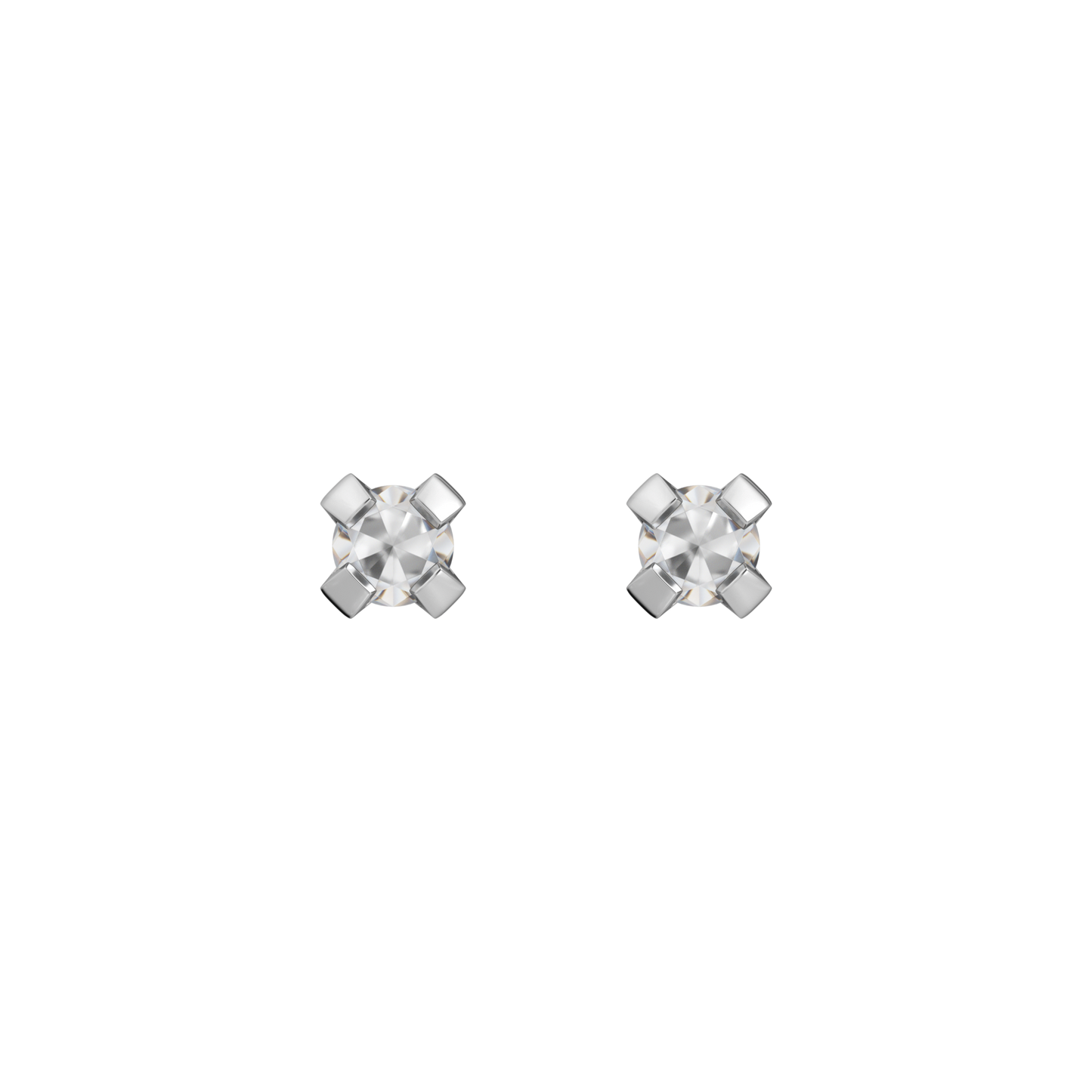Sensitive by STUDEX® Prong Setting Cubic Zirconia Tube Cube
