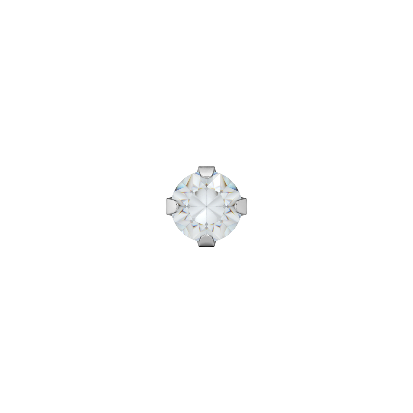 Sensitive by STUDEX® Prong Setting Cubic Zirconia Tube Cube
