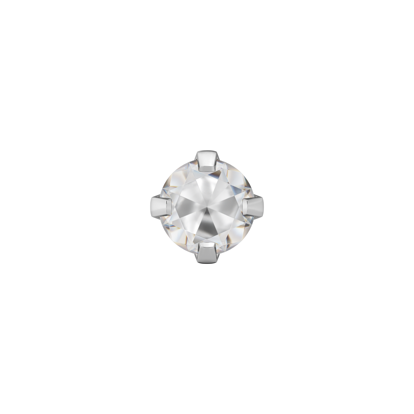Sensitive by STUDEX® Prong Setting Cubic Zirconia Tube Cube