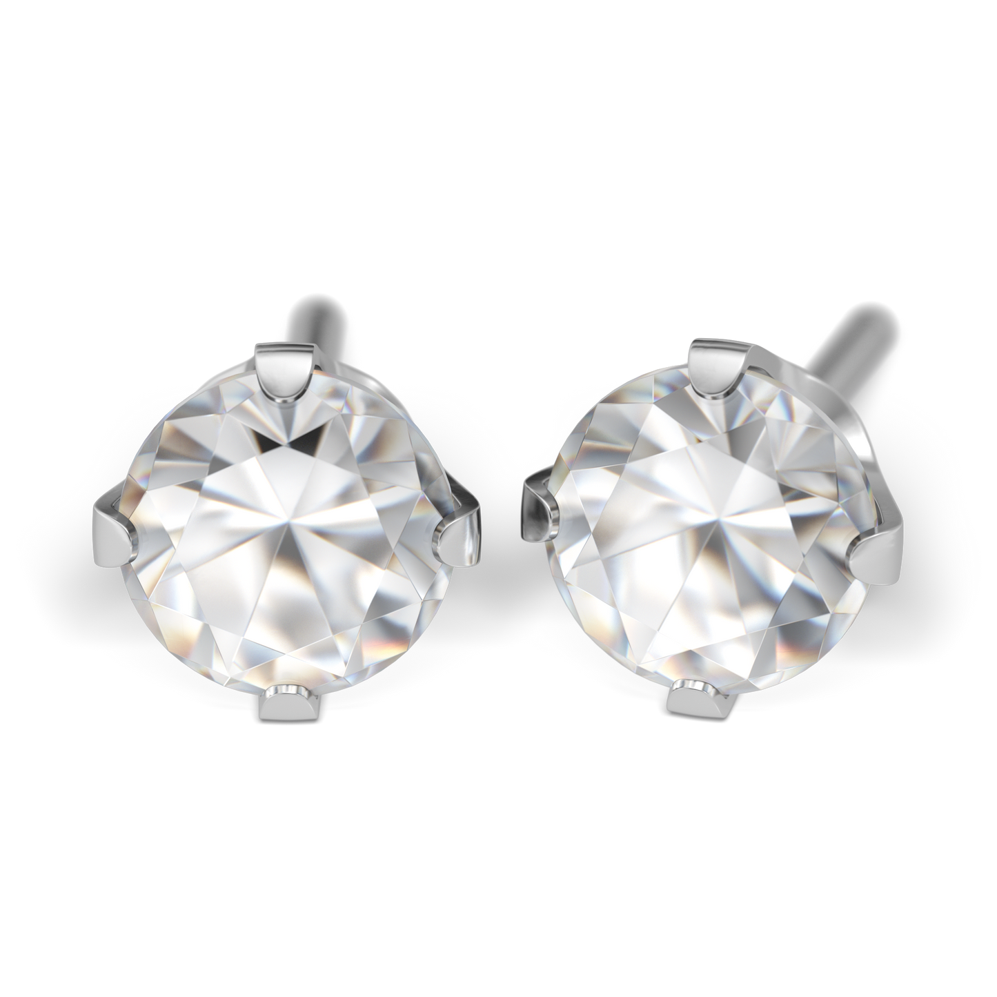 Sensitive by STUDEX® Prong Setting Cubic Zirconia Tube Cube
