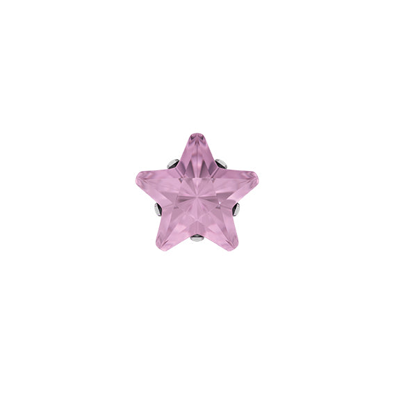 Sensitive by STUDEX® Cubic Zirconia Pink Star -Black Box