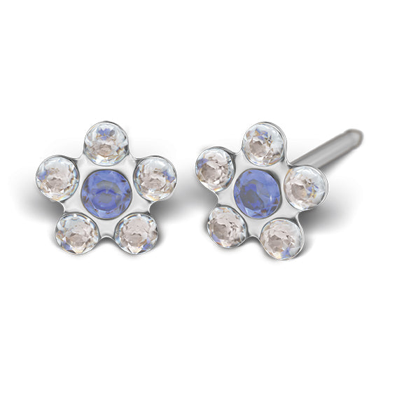 Sensitive by STUDEX® Daisy Crystal & Sapphire -Black Box