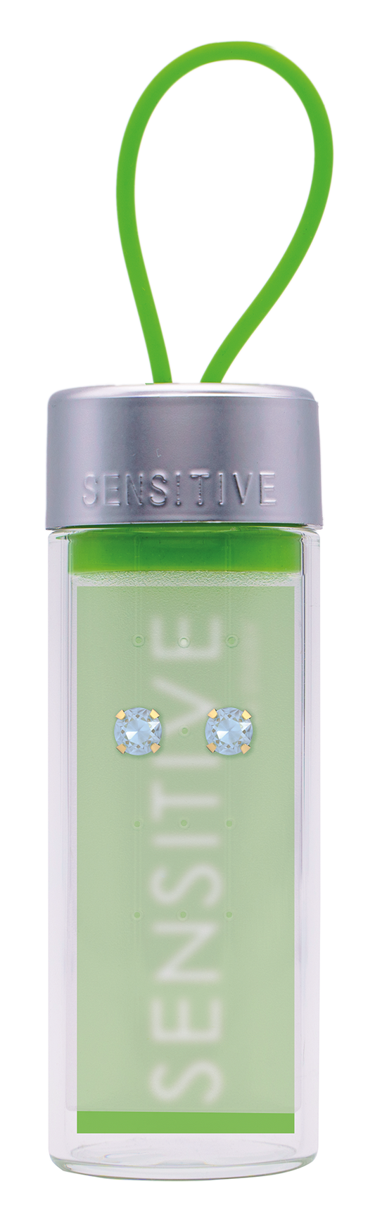 Sensitive by STUDEX® Prong Setting March Aquamarine Tube Cube