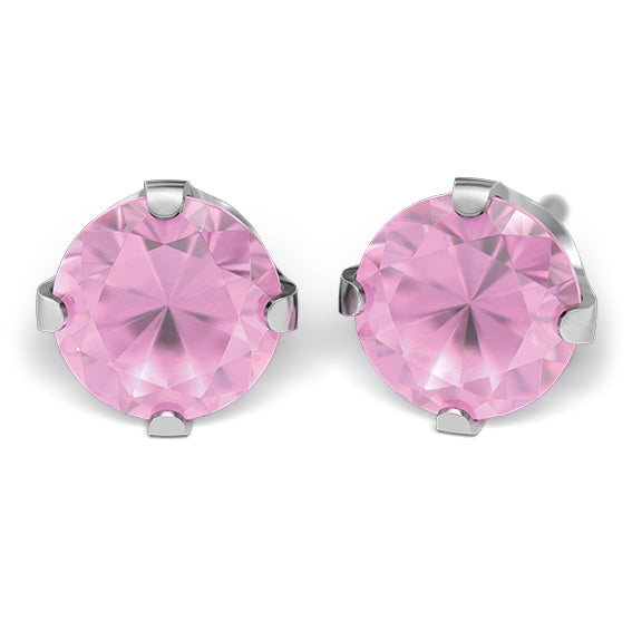 Sensitive by STUDEX® Cubic Zirconia Pink -Black Box
