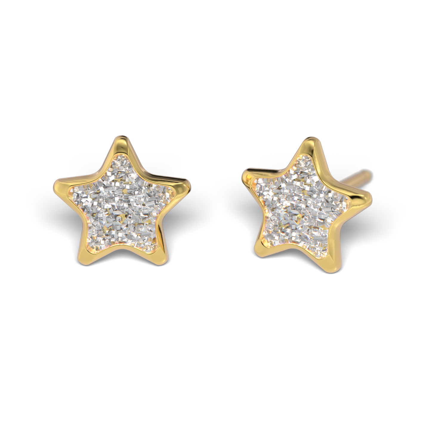 Sensitive by STUDEX®  Glitter White Star Tube Cube