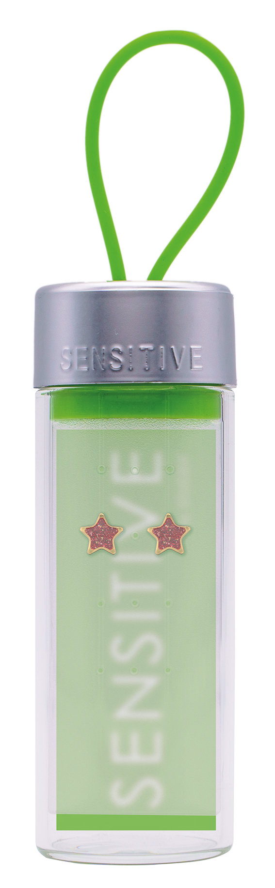 Sensitive by STUDEX®  Glitter Red Star Tube Cube