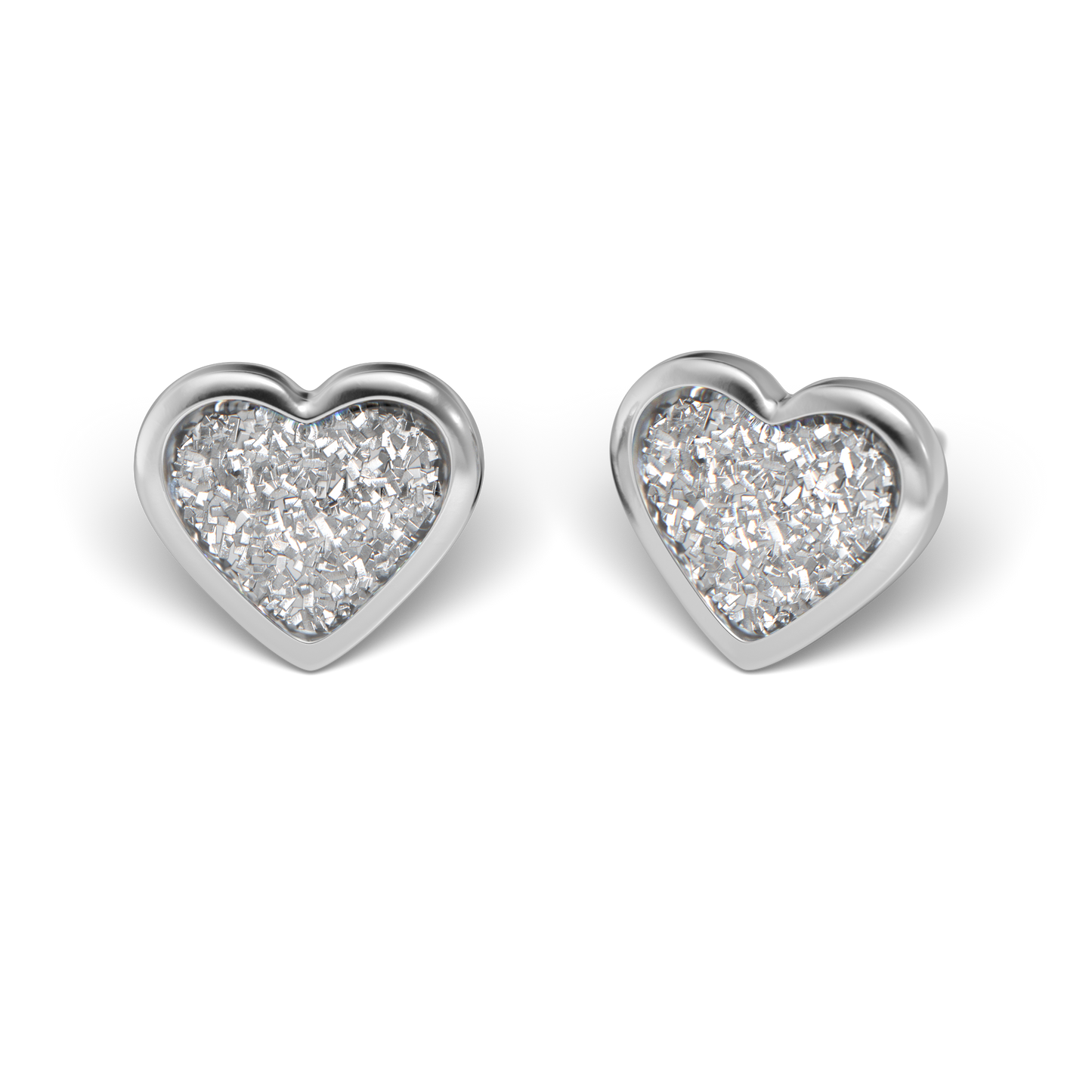 Sensitive by STUDEX®  Glitter White Heart Tube Cube