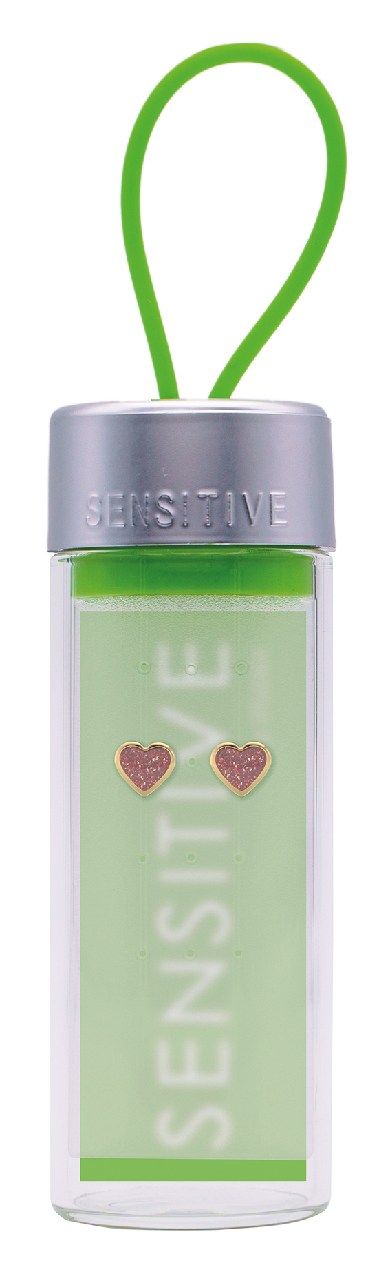 Sensitive by STUDEX®  Glitter Red Star Tube Cube